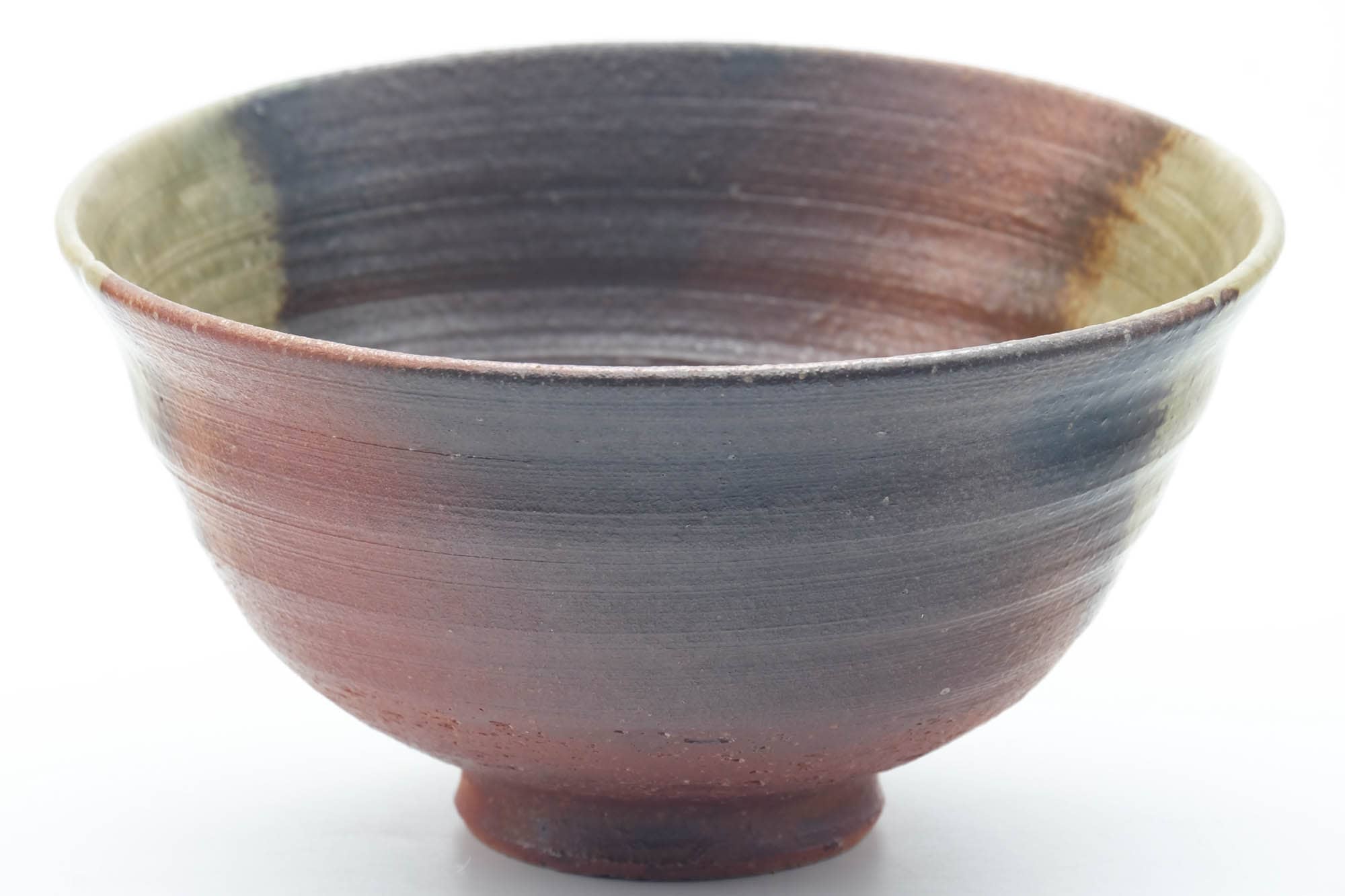 Japanese Matcha Bowl - Green Ash Glazed Stoneware Chawan - 500ml