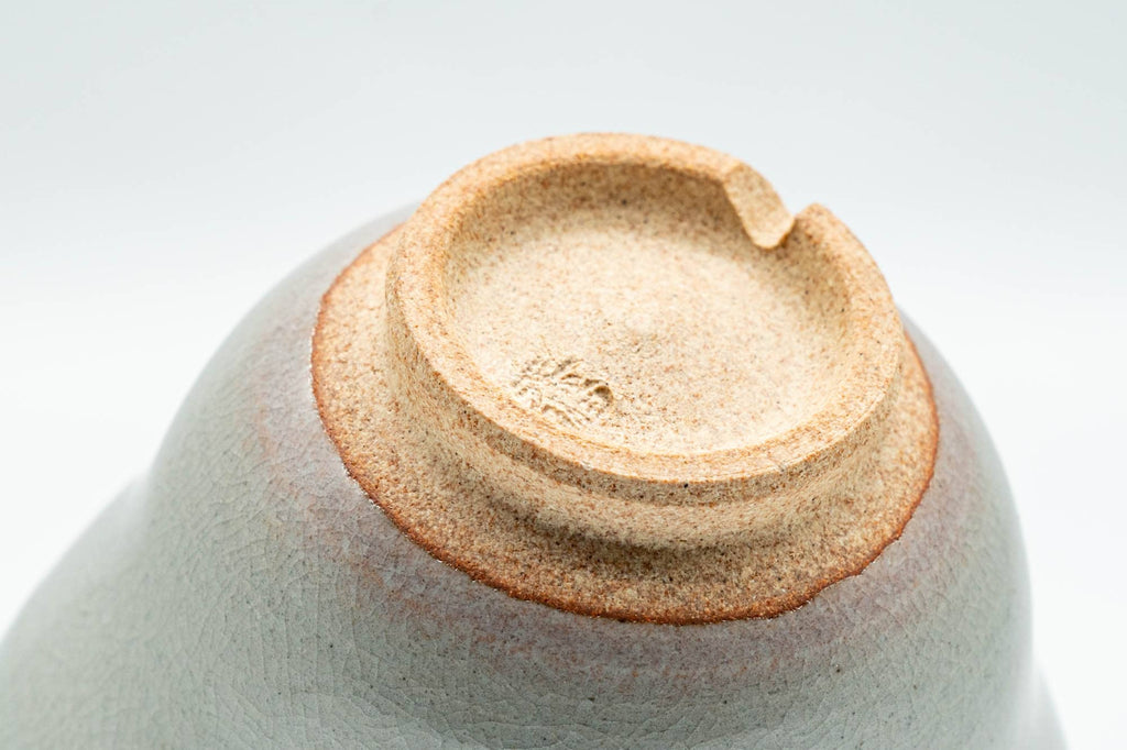 Japanese Teacup - Beige White Drip-Glazed Hagi-yaki Yunomi - 80ml
