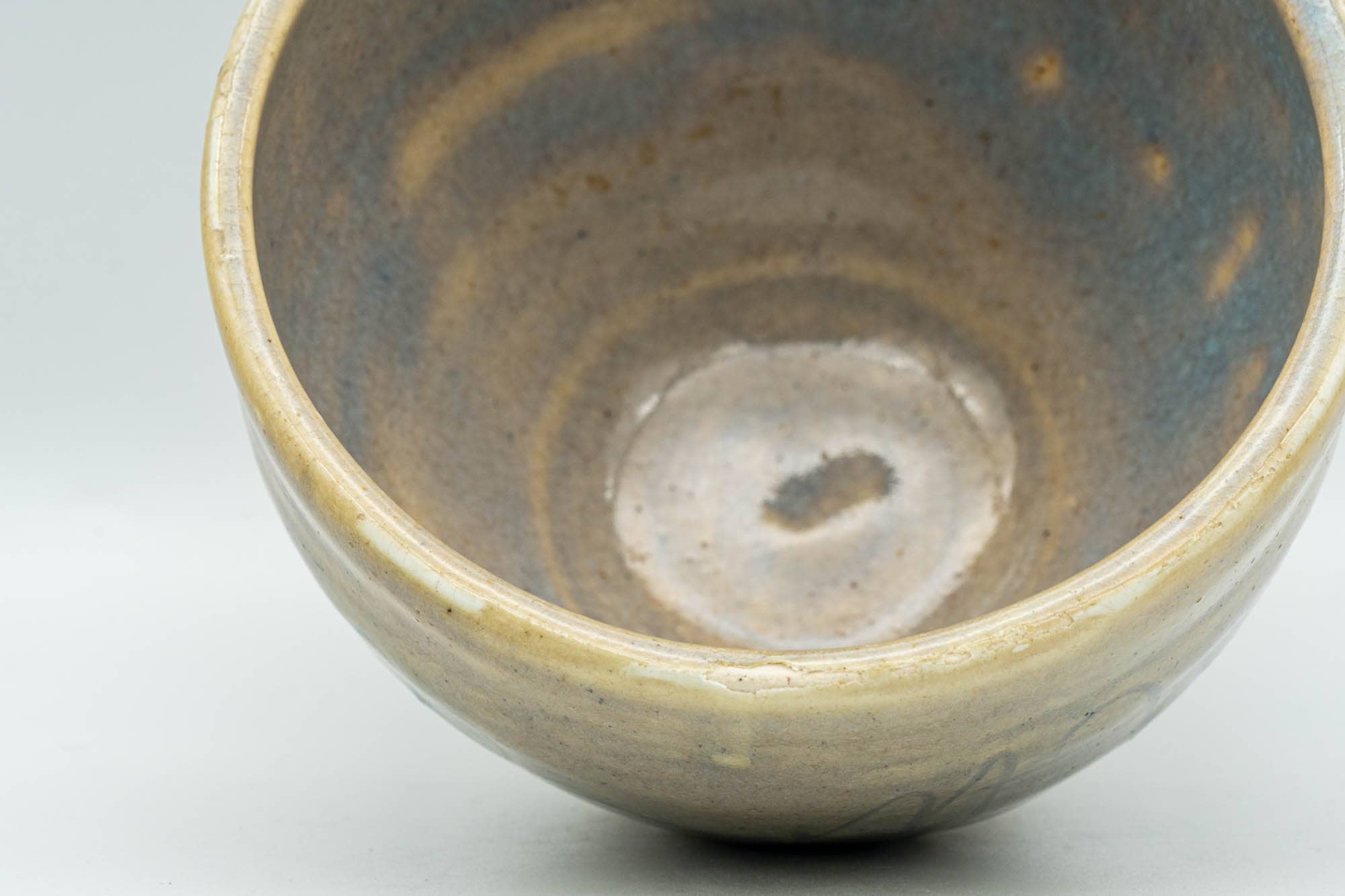 Japanese Matcha Bowl - Grey-Blue Crazed Glazed Chawan - 350ml