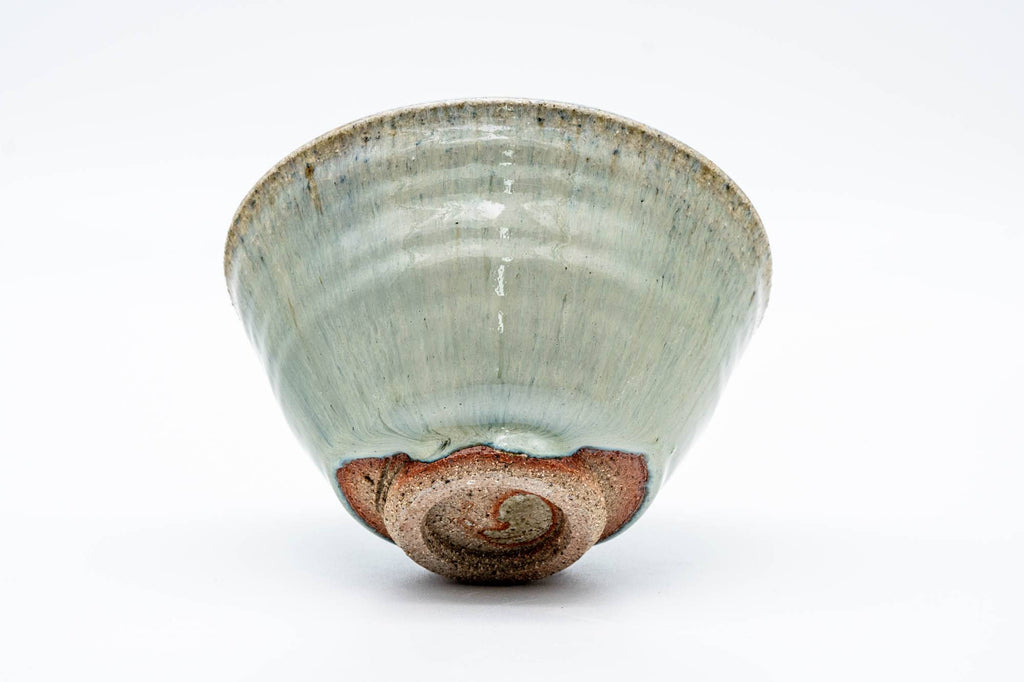 Japanese Matcha Bowl - Sage Hare's Fur Drip-Glazed Chawan - 450ml