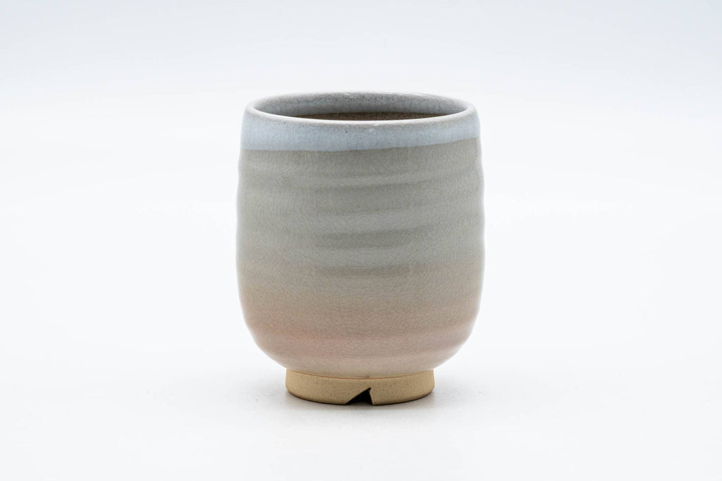 Japanese Teacup - Large Beige White Glazed Hagi-yaki Yunomi - 240ml