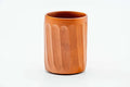 Japanese Teacup - Carved Red Shudei Tokoname-yaki Yunomi - 140ml