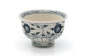 Japanese Matcha Bowl - Blue Floral Vietnamese-style Annan Chawan - 325ml