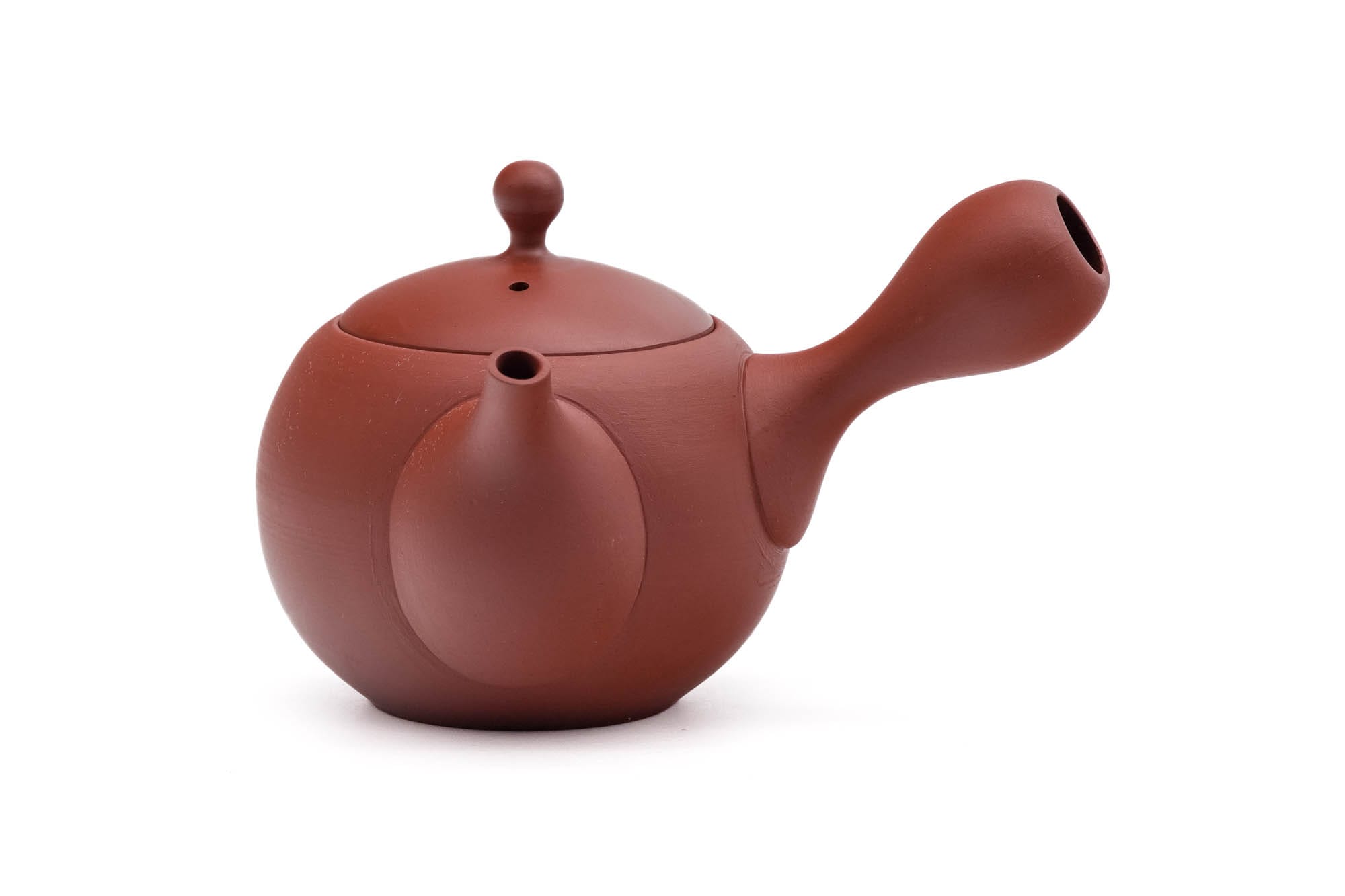 Round Red Shudei Tokoname Teapot - 300ml