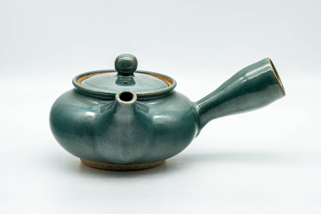 Japanese Kyusu - Green Glazed Agano-yaki Do-ake Teapot - 300ml