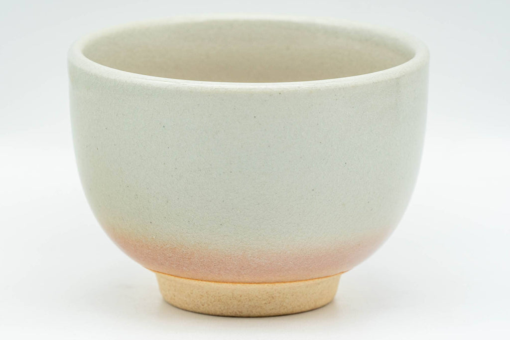 Japanese Teacups - Set of 3 Beige Pink Hagi-yaki Yunomi - 110ml