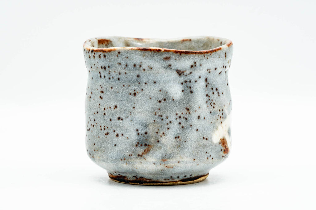 Japanese Teacup - Blue White Shino Glazed Mino-yaki Yunomi - 160ml