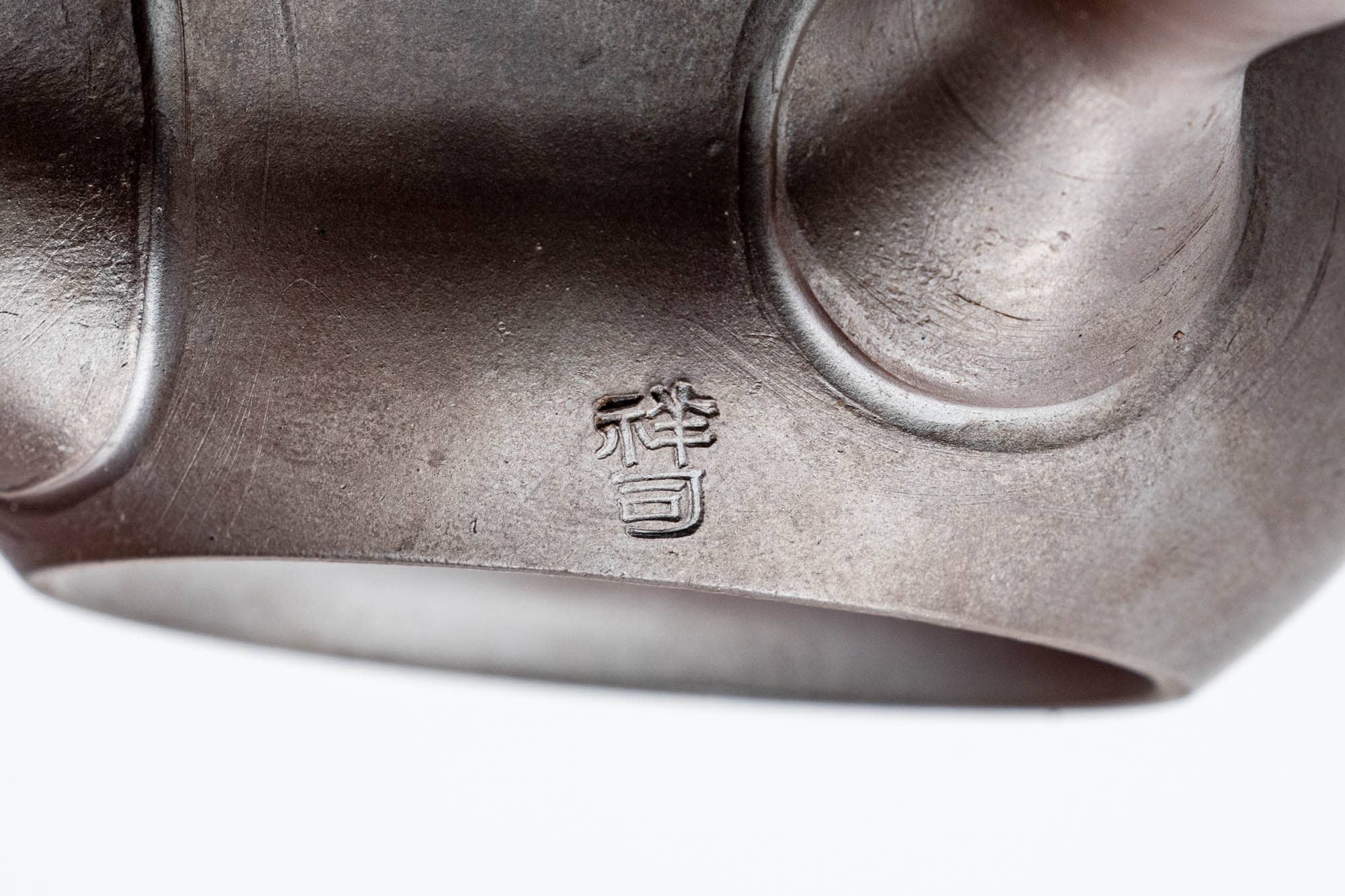 Japanese Kyusu - Floral Engraved Banko-yaki Ceramic Teapot - 120ml