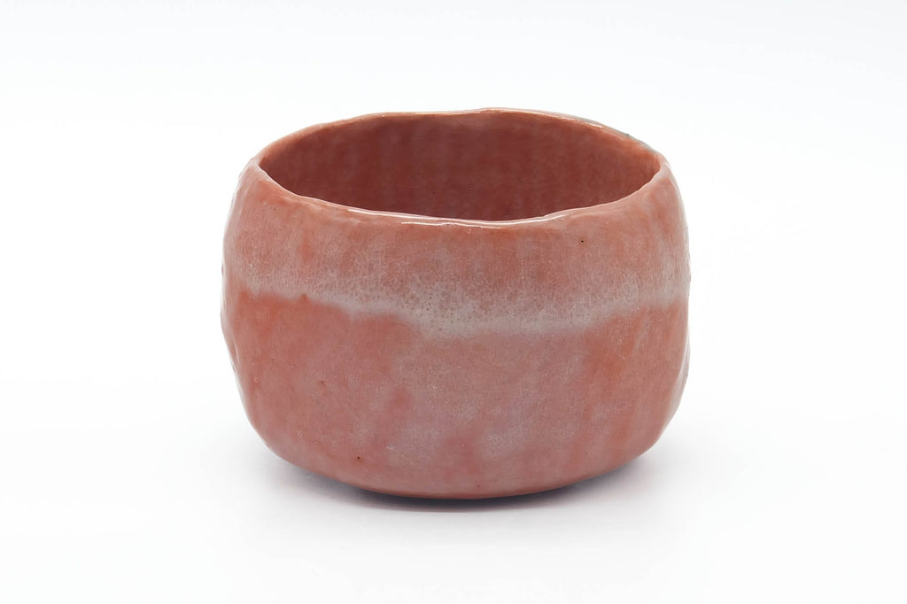 Japanese Matcha Bowl - Handbuilt Wabi Aka-raku Chawan - 400ml
