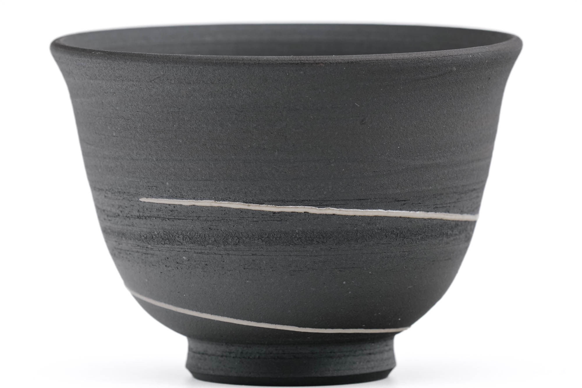 Black Spiraling Tokoname Yunomi - 130ml