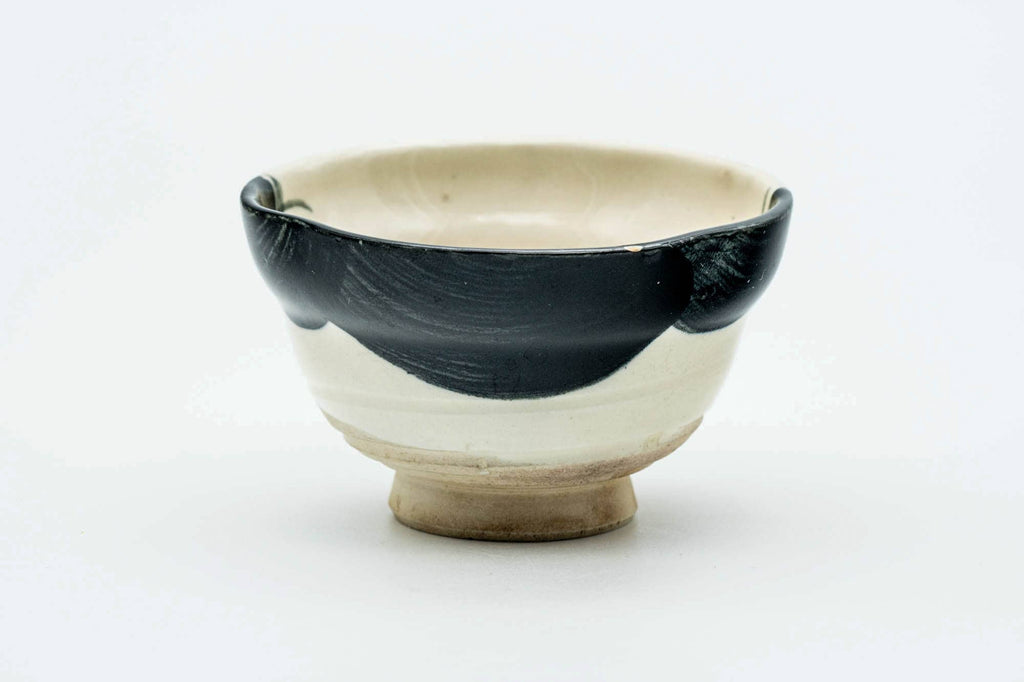 Japanese Teacup - Otafuku Okame Kyo-yaki Weathered Yunomi - 60ml