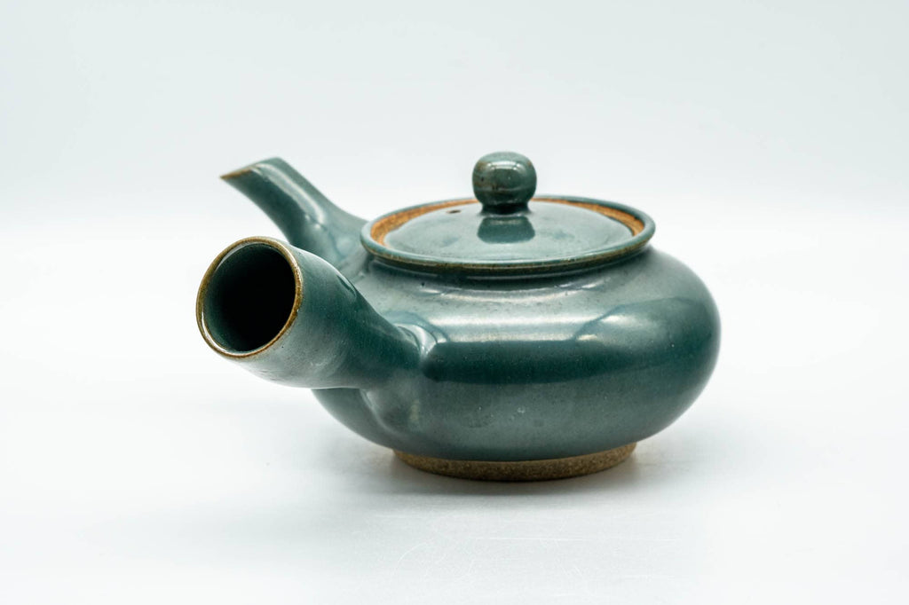 Japanese Kyusu - Green Glazed Agano-yaki Do-ake Teapot - 300ml