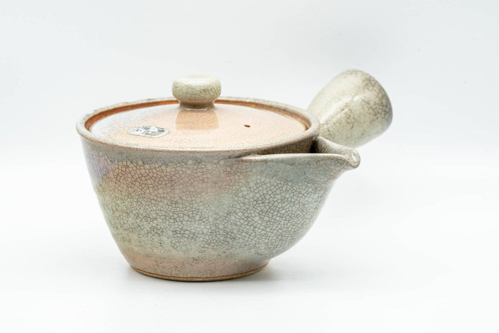 Japanese Kyusu - Beige White Hagi-yaki Do-ake Teapot - 210ml