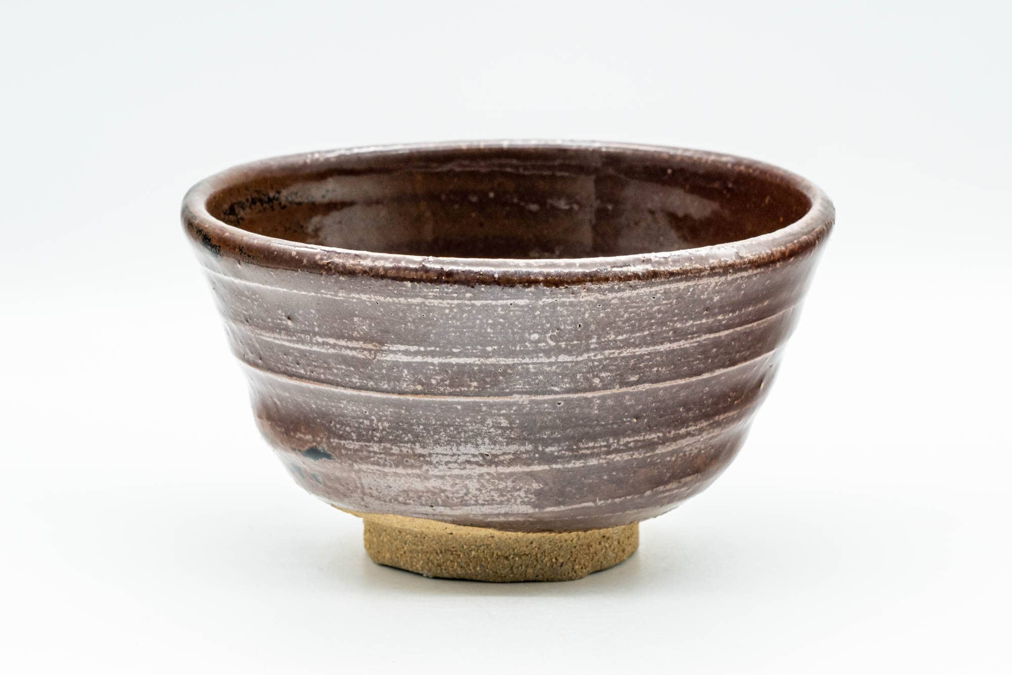 Japanese Matcha Bowl - Brown Black Spotted Wabi-Sabi Chawan - 350ml
