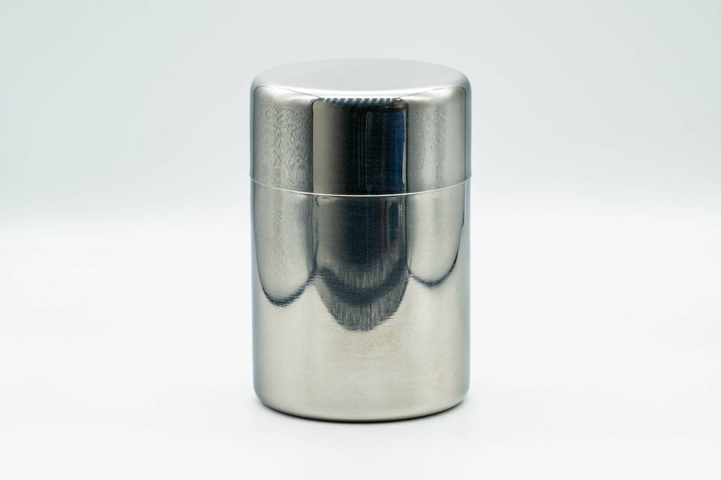Chazutsu - Silver Stainless Steel Tea Canister - 200ml