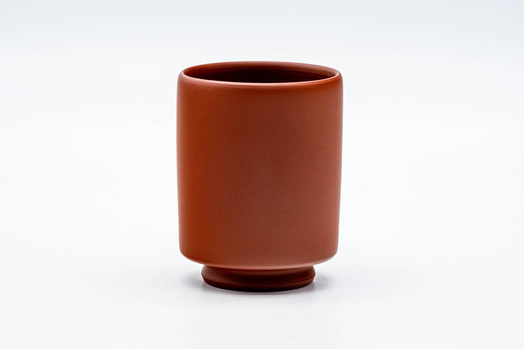 Japanese Teacup - Red Shudei Tokoname-yaki Tsutsu-gata Yunomi - 150ml