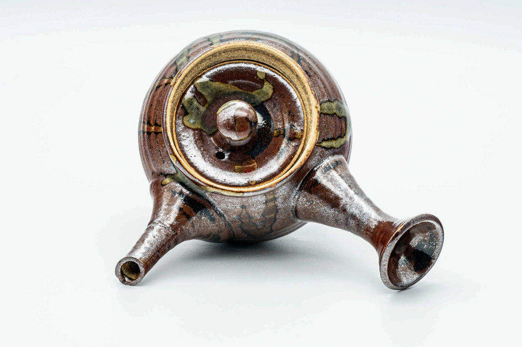 Japanese Kyusu - Brown Drip-Glazed Do-ake Teapot - 400ml