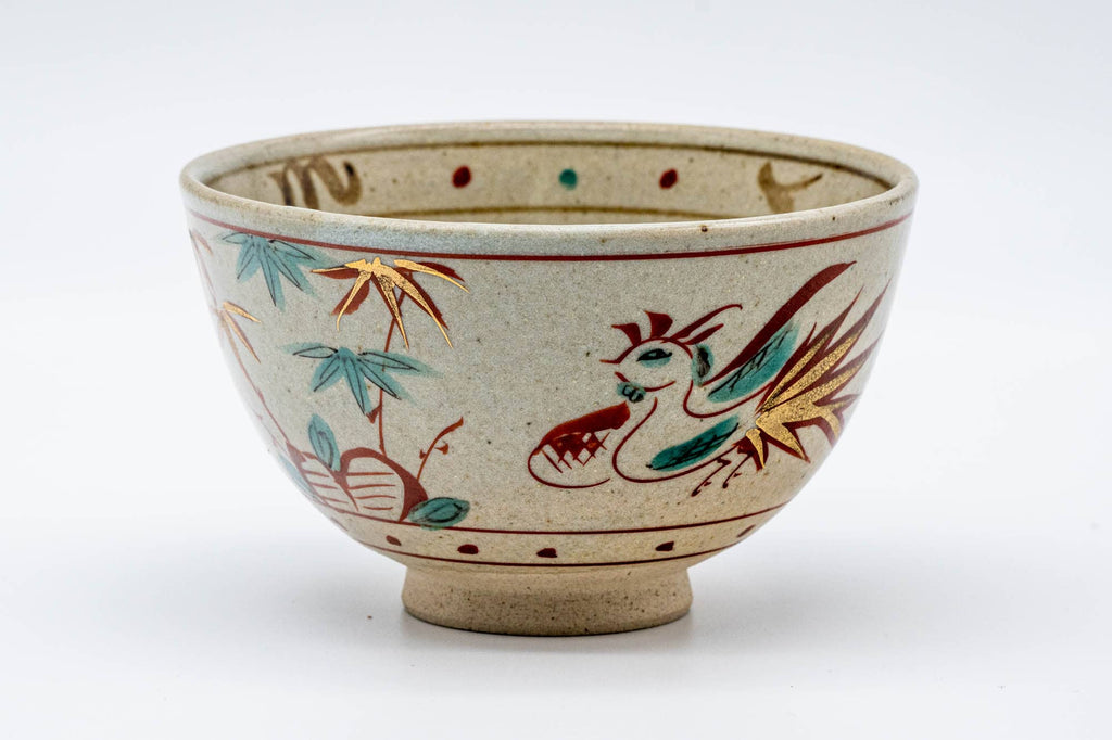 Japanese Matcha Bowl - Bamboo Rooster Shibukusa-yaki Chwan - 400ml