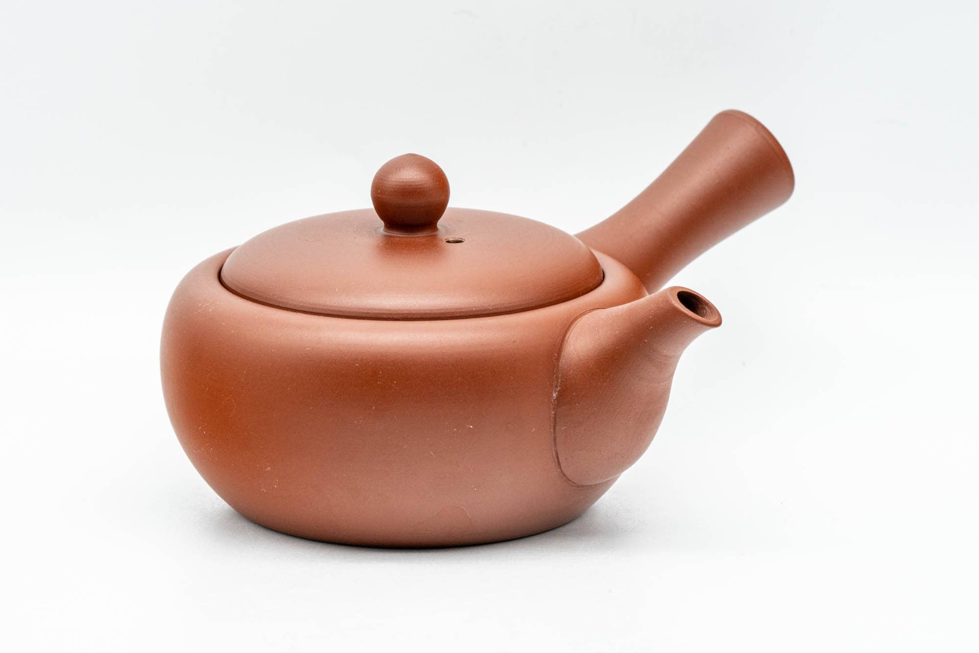 Japanese Kyusu - Small Red Shudei Tokoname-yaki Debeso Teapot - 120ml
