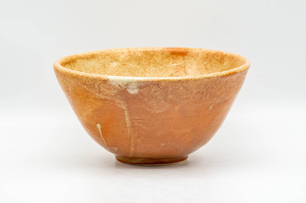 Japanese Matcha Bowl - Orange Glazed Sugi-nari Chawan - 350ml