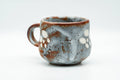 Japanese Teacup - Blue Shino Glazed Ushirode Yunomi - 150ml