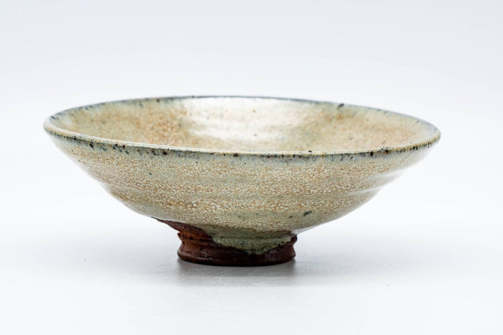 Japanese Matcha Bowl - Beige Blue Summer Chawan - 100ml