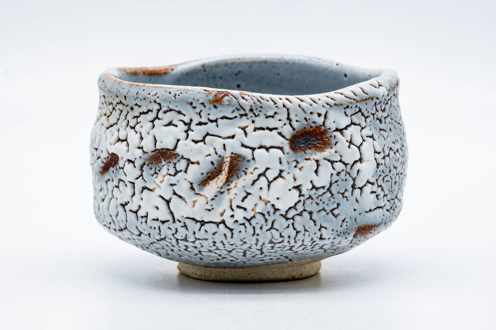 Japanese Matcha Bowl - 加藤秀山 Katou Hideyama - Blue Shino Mino-yaki Chawan - 400ml