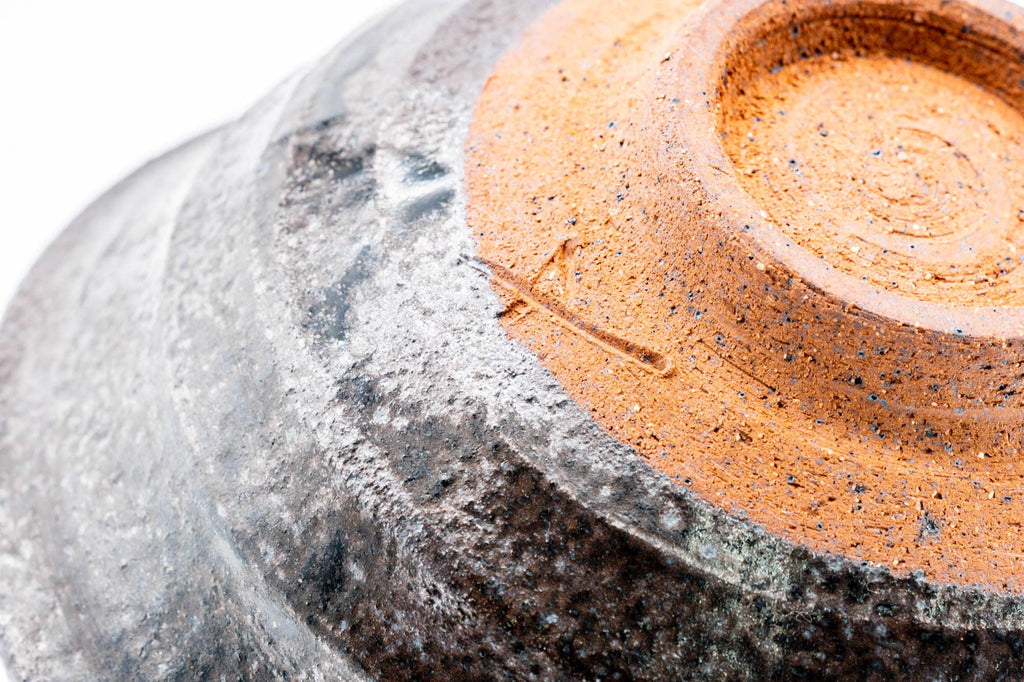 Japanese Matcha Bowl - Metallic Blue Drip-Glazed Chawan - 480ml