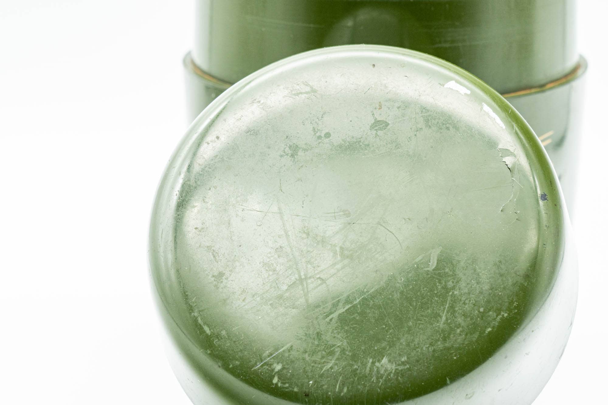 Japanese Chazutsu - Green Floral Tea Plastic Canister - 300ml