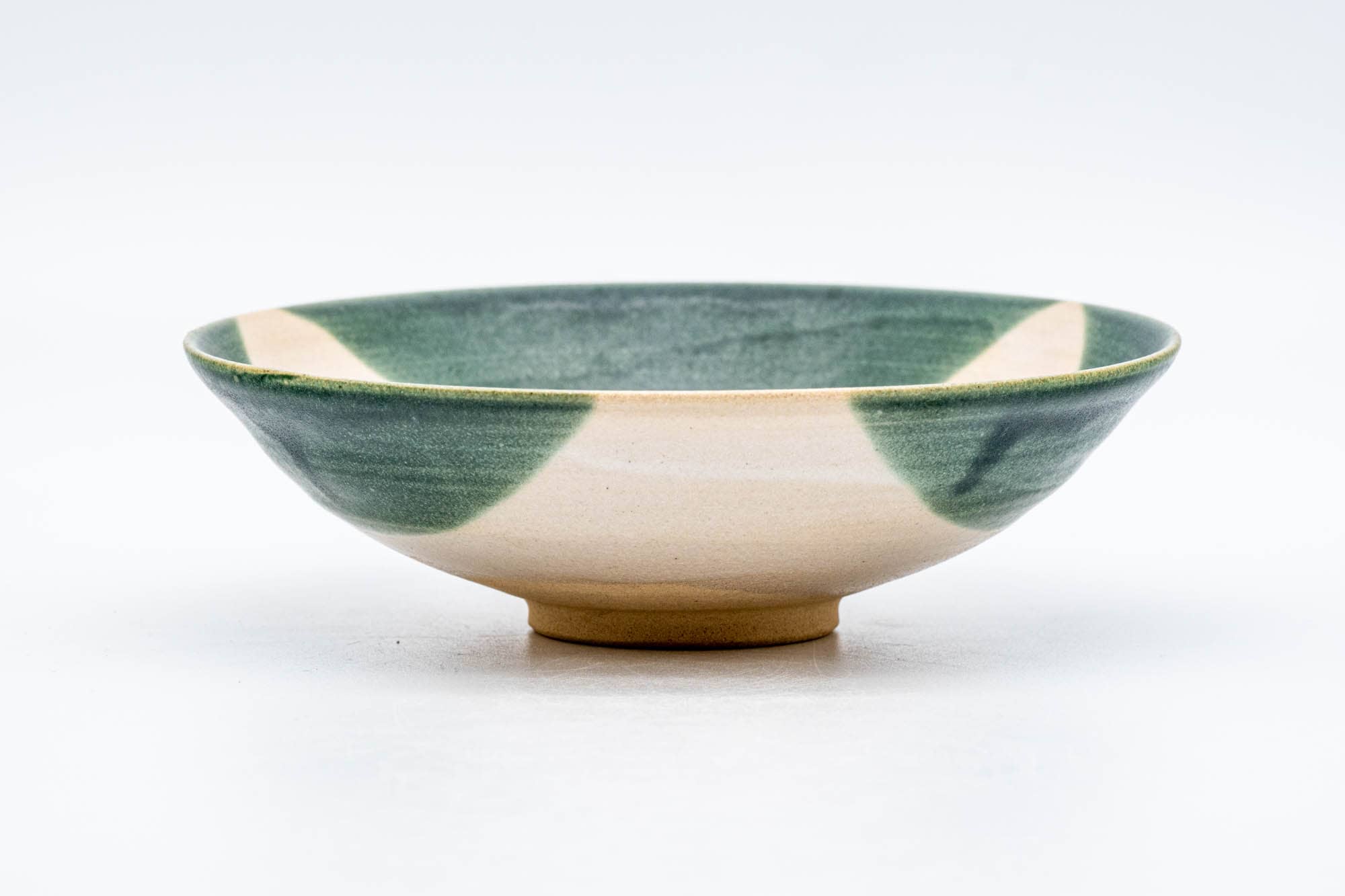 Japanese Matcha Bowl - Abstract Green Summer Chawan - 100ml