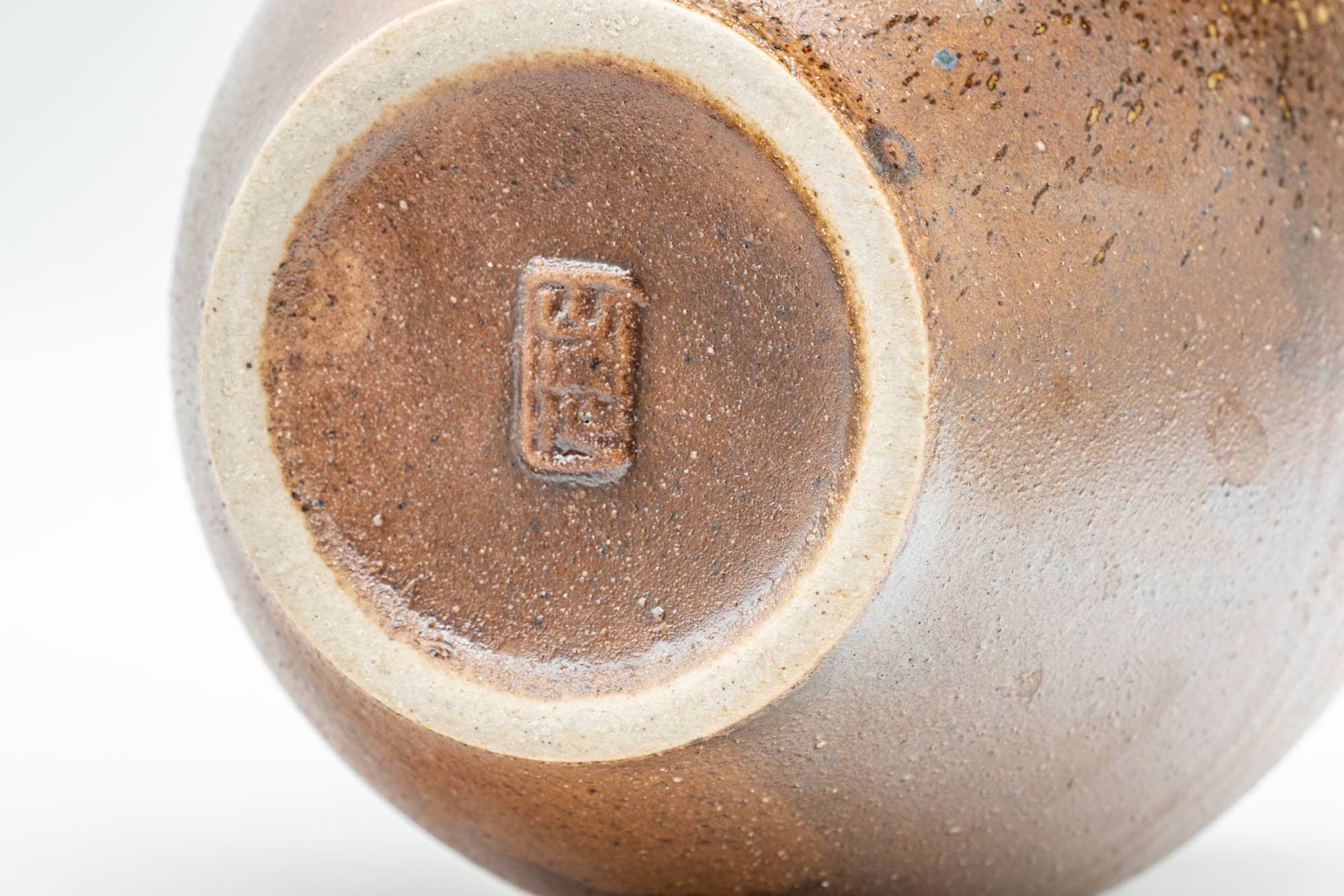 Japanese Canister - 茶壺 Brown Ash-Glazed Shigaraki-yaki Tea Canister - 400ml