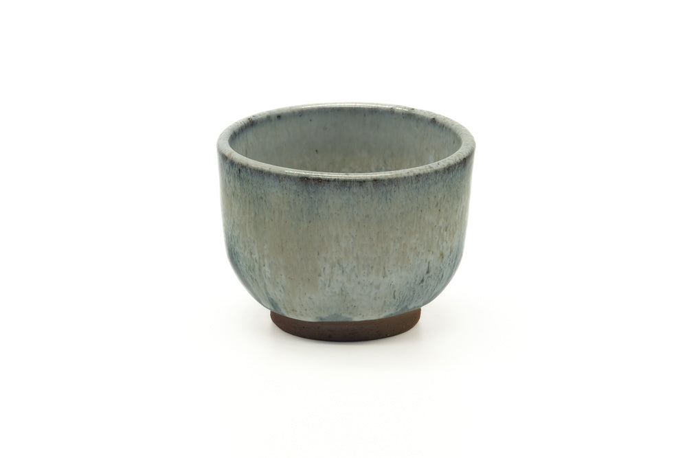 Japanese Teacup - Blue Grey Hare's Fur Glazed Yunomi - 140ml