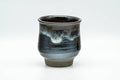 Japanese Teacup - Metallic Black Drip-Glazed Yunomi - 140ml