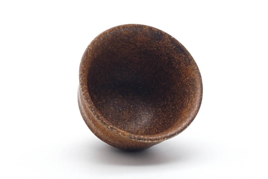 Japanese Teacup - Brown Earthy Textured Yunomi - 180ml