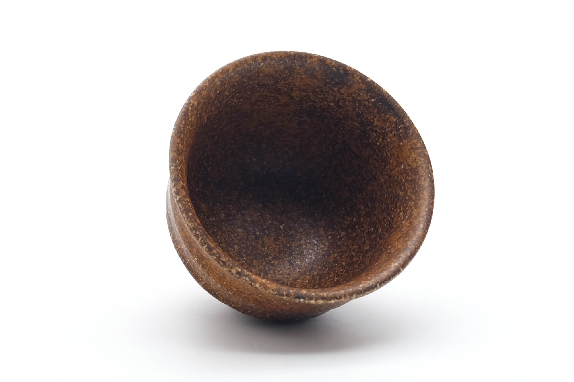 Japanese Teacup - Brown Earthy Textured Yunomi - 180ml