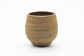 Japanese Teacup - Carved Spiraling Stoneware Yunomi - 120ml
