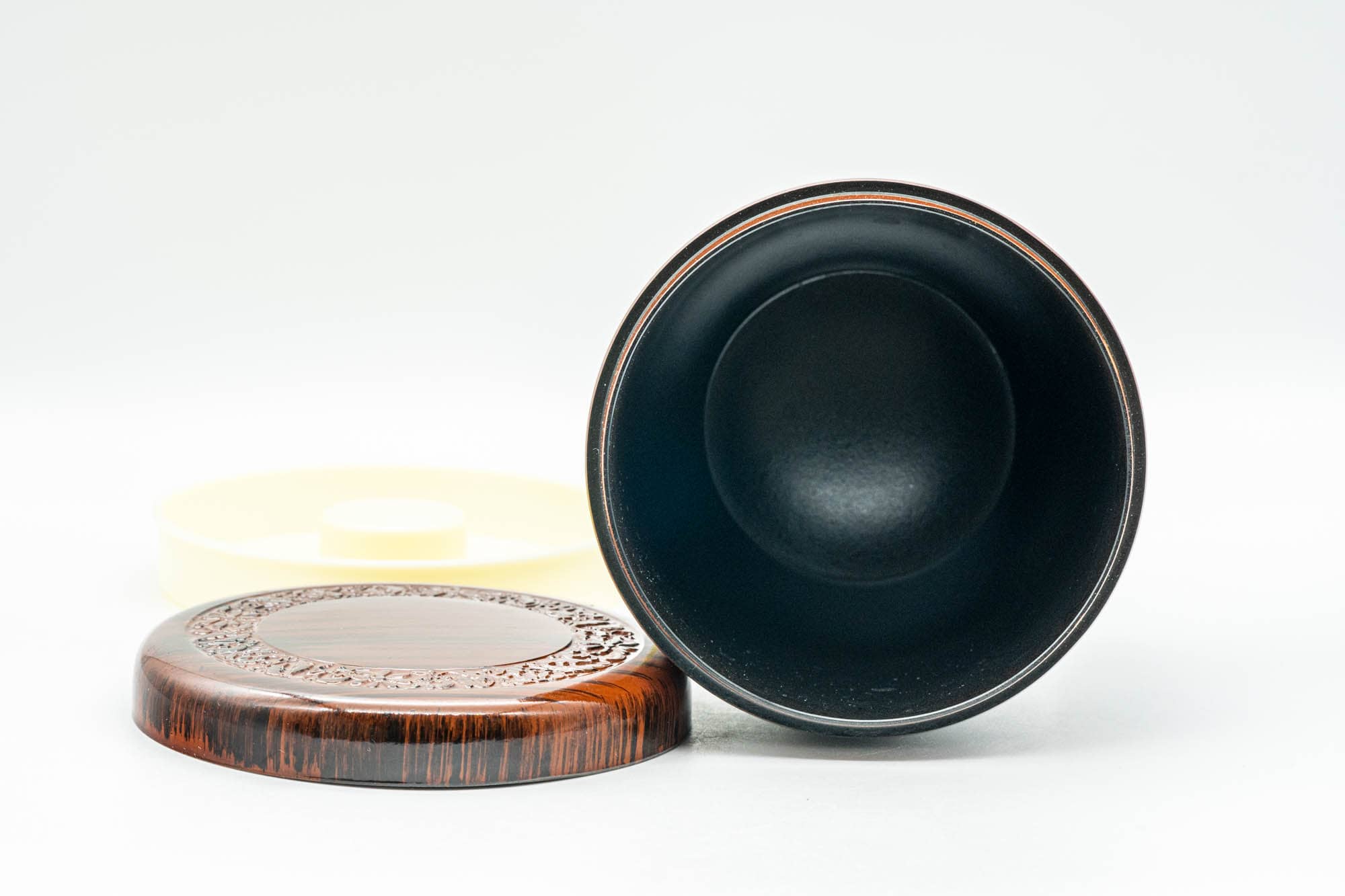 Japanese Chazutsu - Plastic Wood-Patterned Tea Canister - 250ml