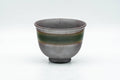 Japanese Teacup - Purple Green Glazed Banko-yaki Yunomi - 70ml