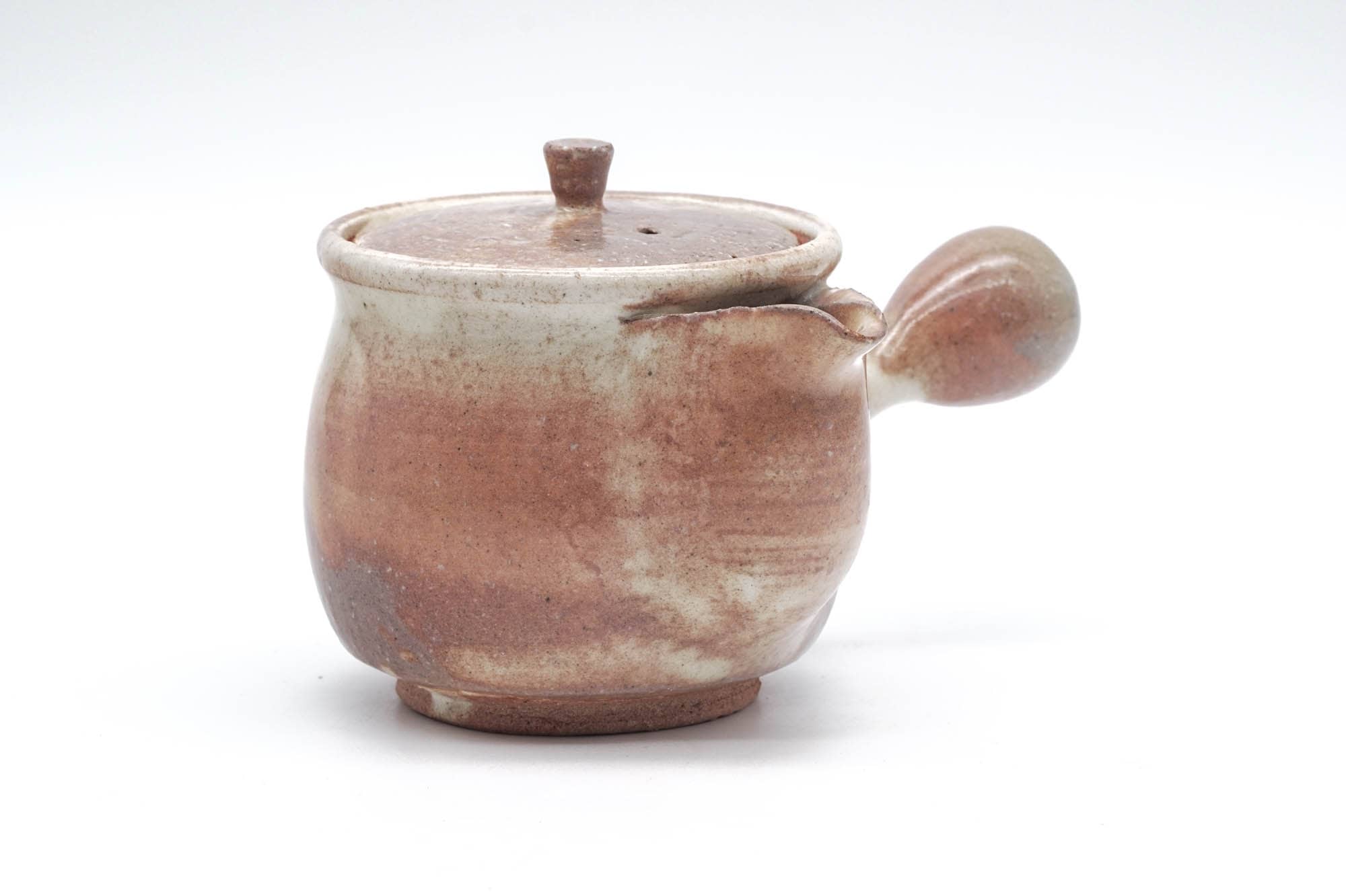 Japanese Kyusu - Brown Milky Drip-Glazed Hagi-yaki Ceramic Teapot - 220ml