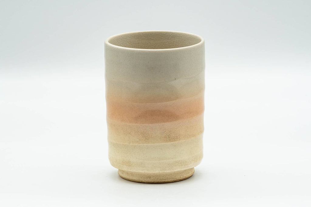 Japanese Teacup - 萩焼 Ribbed Hagi-yaki Yunomi - 140ml