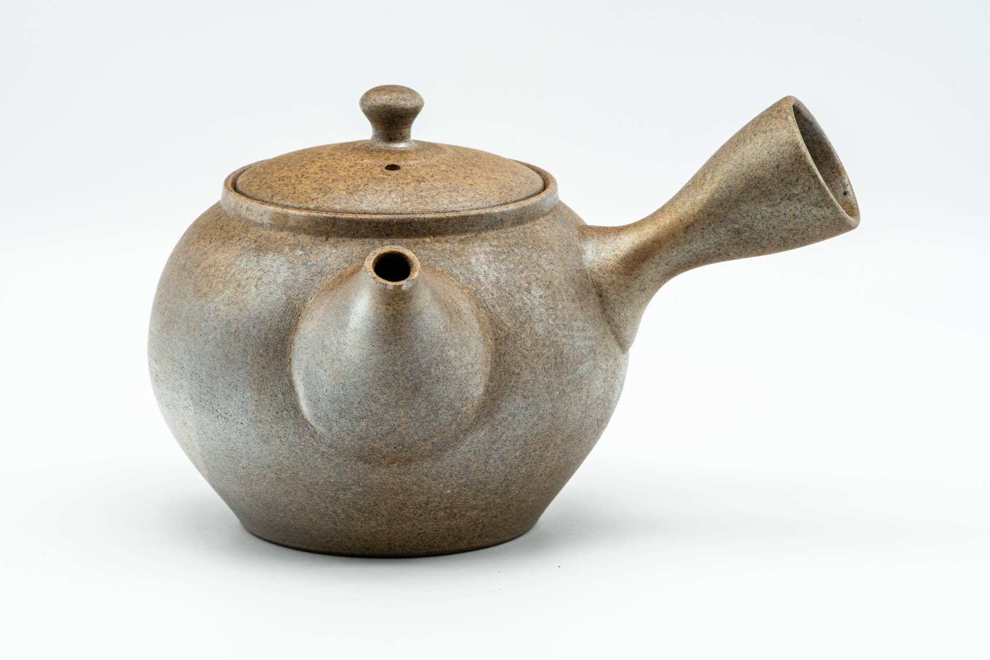 Japanese Kyusu - Beige Stoneware Bizen-yaki Debeso Teapot - 300ml