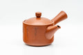 Japanese Kyusu - Small Engraved Script Weathered Tokoname-yaki Debeso Teapot - 140ml