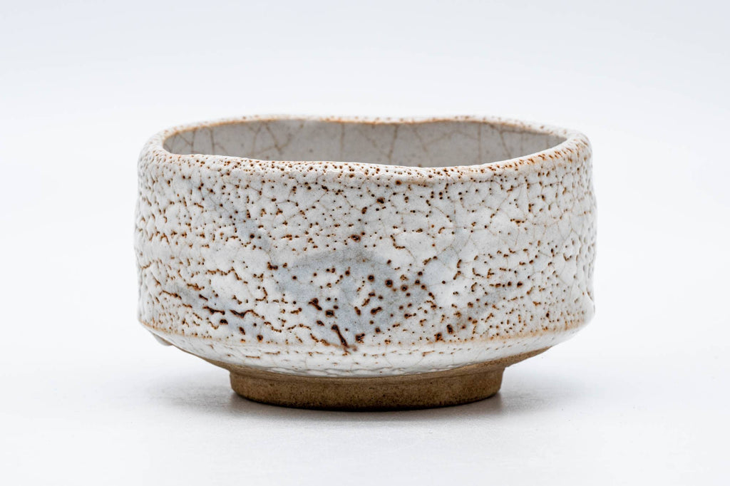Japanese Matcha Bowl - White Shino Glazed Mino-yaki Chawan - 150ml