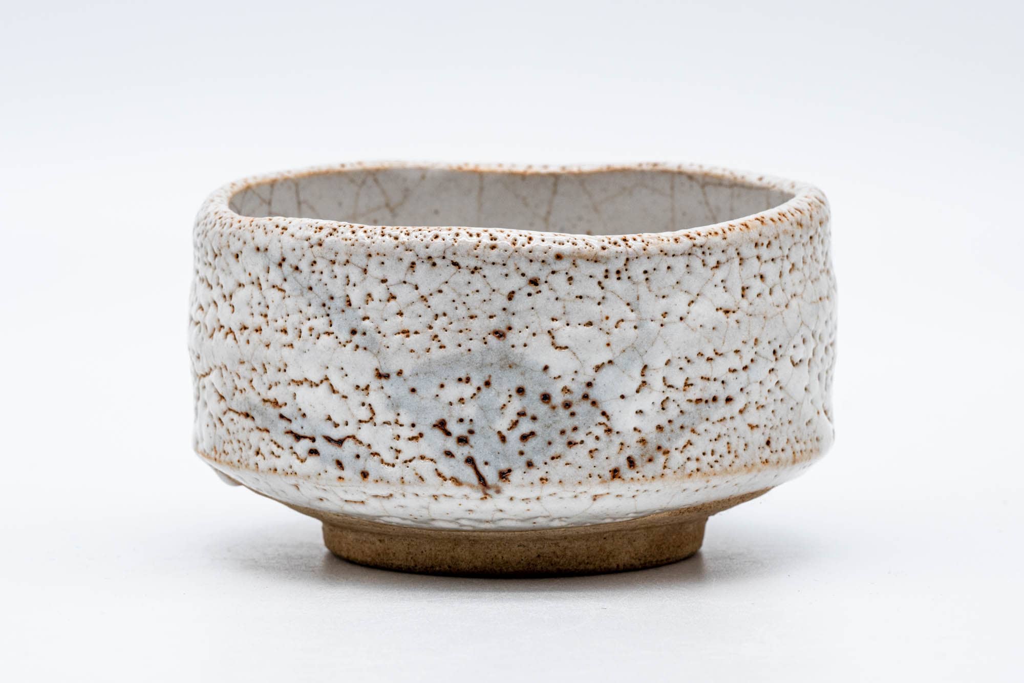 Japanese Matcha Bowl - White Shino Glazed Mino-yaki Chawan - 150ml