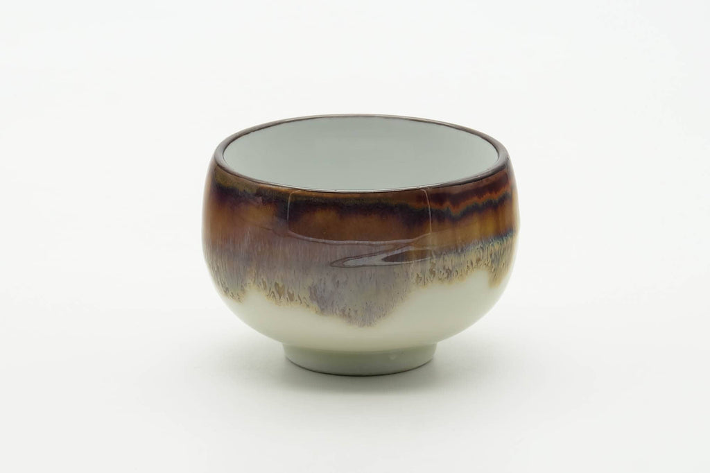 Japanese Teacup - Brown Yellow Hare's Fur Glazed Arita-yaki Yunomi - 150ml