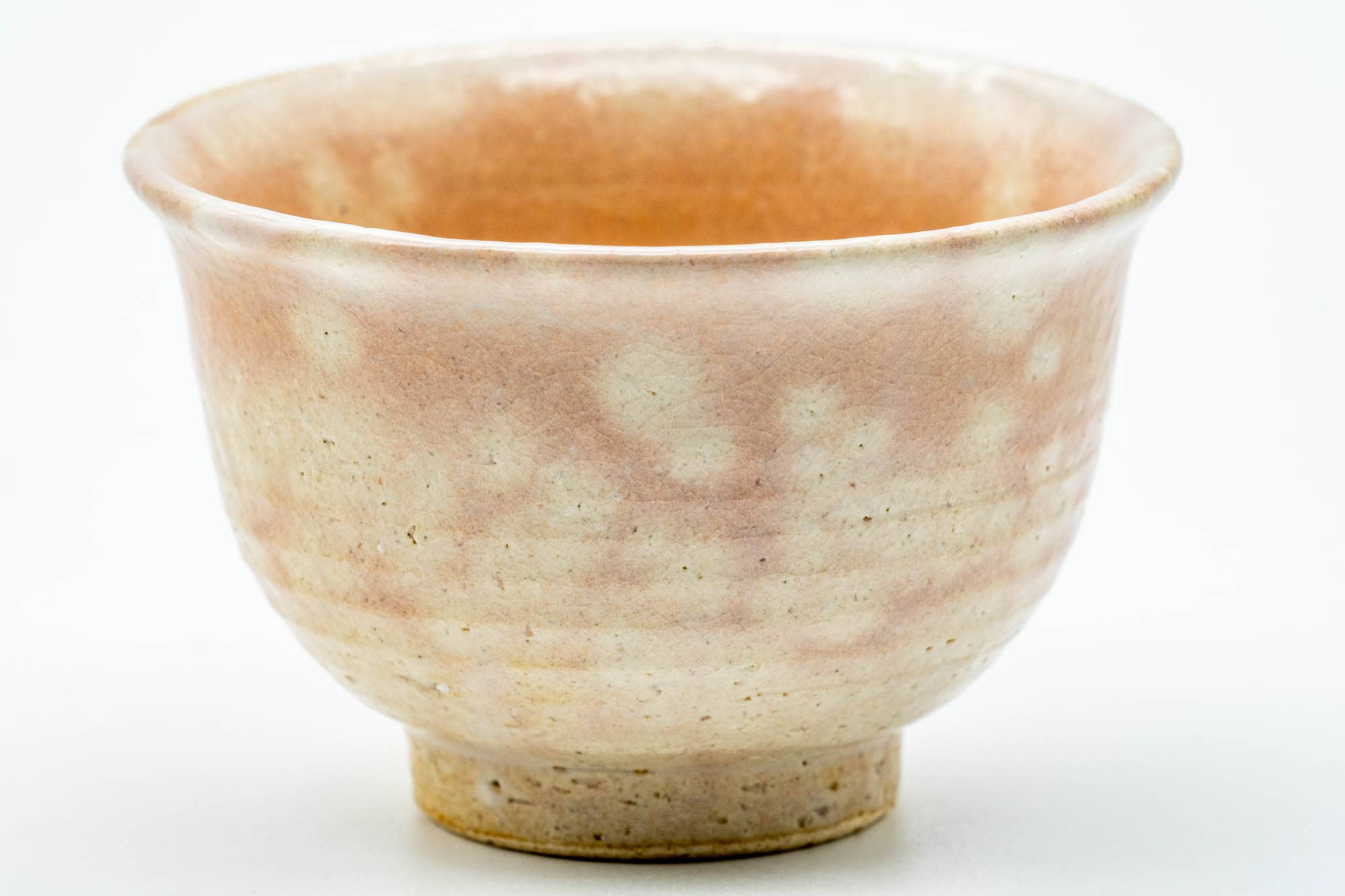 Japanese Teacups - Set of 3 Pink Gohonte Hagi-yaki Yunomi - 120ml