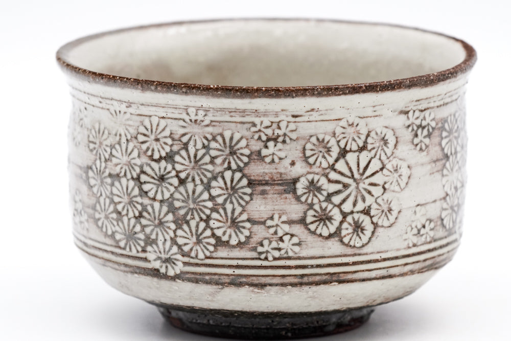 Floral Kohiki Mishima Teacup - 150ml