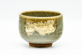 Japanese Teacup - Green Yellow Hare's Fur Glazed Yunomi - 110ml