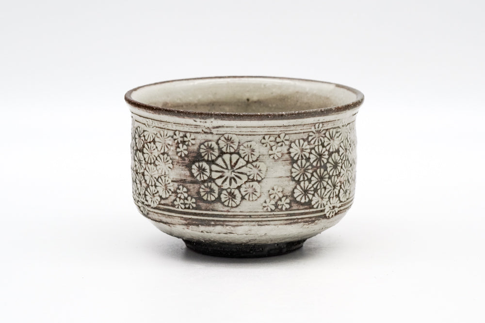 Floral Kohiki Mishima Teacup - 150ml