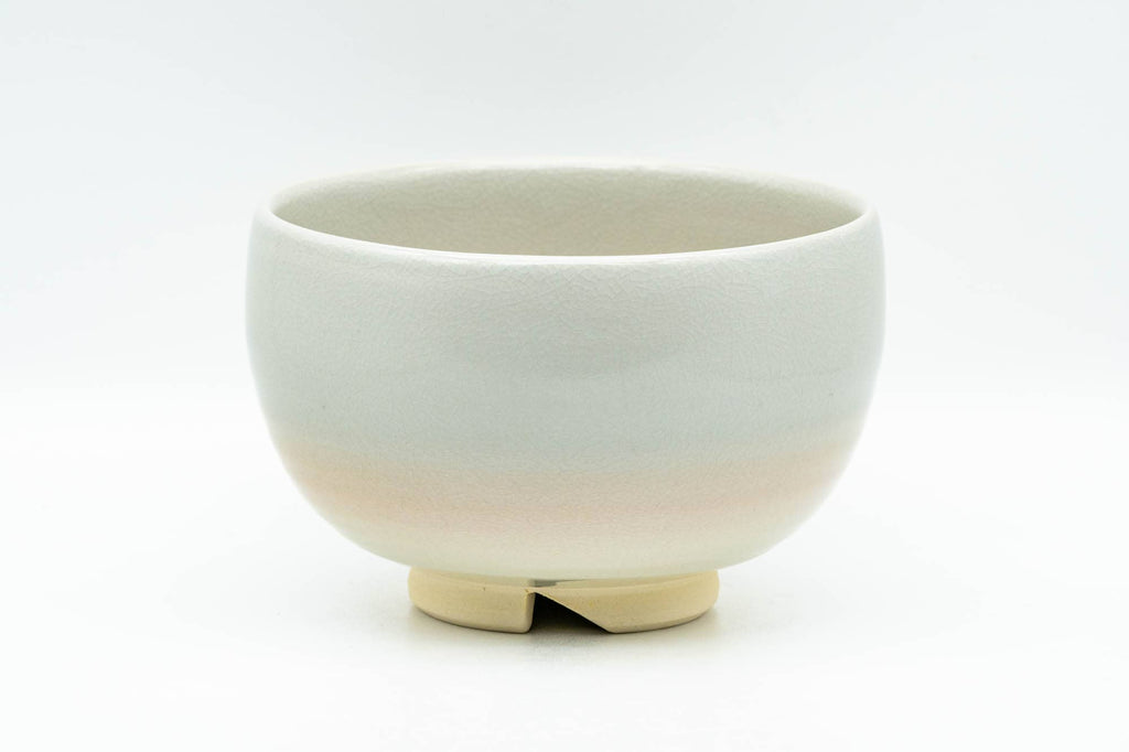 Japanese Matcha Bowl - Beige Peach Glazed Kyo-yaki Chawan - 400ml